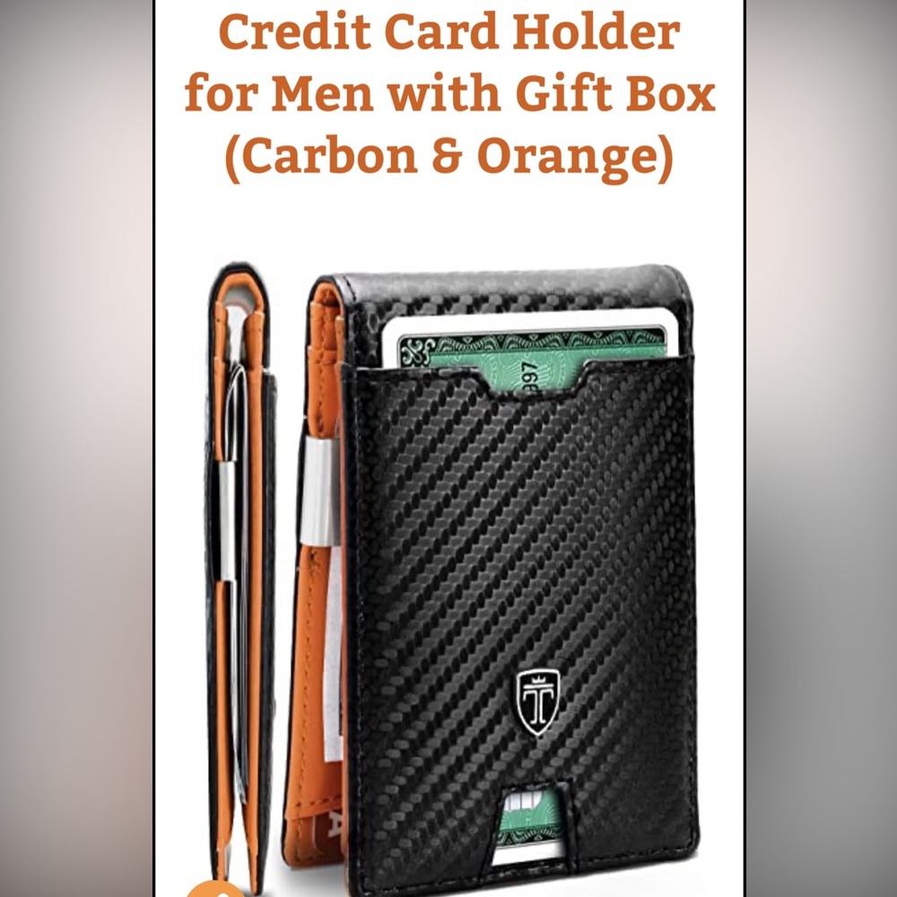 Travando Bifold with Money Clip Wallet - black on black